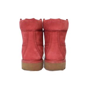 Timberland 6インチブーツ ハイカット レースアップ ヌバック ロゴデザイン 9W 赤 レッド A1149 A1117