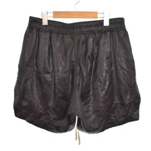 Rick Owens 21AW ドローストリング サテン ショートパンツ 50 ブラック RU02A5391-QLX