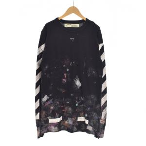 17AW DIAG GALAXY BRUSHED L/S TEE Tシャツ 長袖 ロンT ペンキデザイン