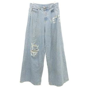 Fucked Up Logo Jeans バギーデニムパンツ クラッシュ加工