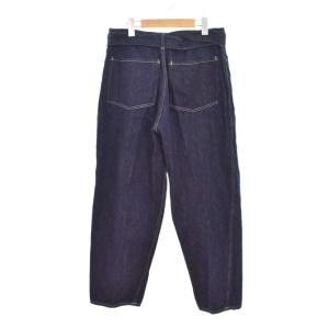 COMOLI 22AW ベルテッド デニムパンツ 1 ネイビー W03-03001
