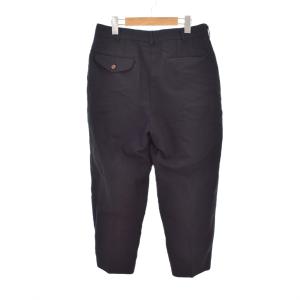 COMME des GARCONS HOMME PLUS 23SS ポリ縮絨タック テーパードパンツ S ブラック PK-P046