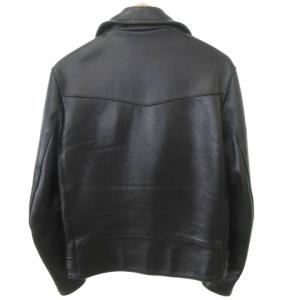 666 レザージャケット ステアハイド サイドベルト 日本製 36 ブラック