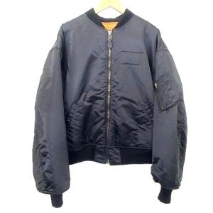 24AW NO DAMEGE MA-1 L ブラック オレンジ