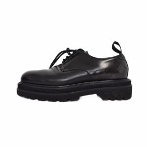 LOUIS VUITTON LVブラックアイスライン ダービーシューズ 6.5 ブラック