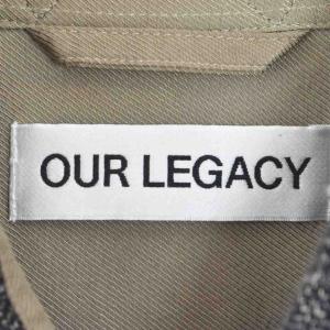 OUR LEGACY ABOVE SHIRT チェック 50 ブラック M4252AO