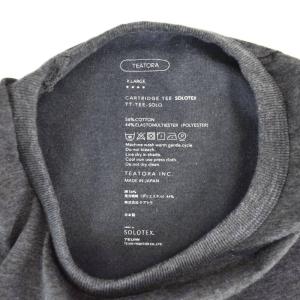TEATORA CARTRIDGE TEE SOLOTEX Tシャツ 半袖 XL グレー TT-TEE-SOLO