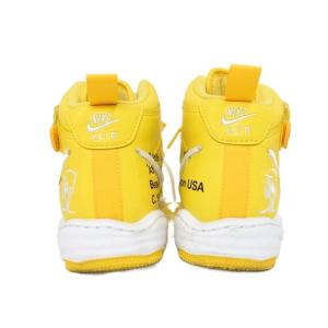 NIKE Off-White AirForce 1 Mid SP LTHR White and Varsity