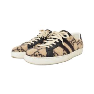 GUCCI GG ウール ローカット スニーカー 9 ブラウン 548695