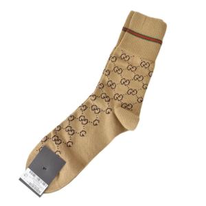 GUCCI ソックス ウェブGG 靴下 L 茶 ブラウン 572266 AA