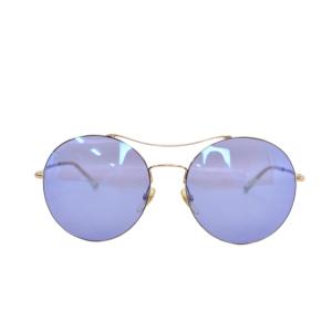 GUCCI サングラス ラウンド アイウェア 5816 140 青 ブルー ベージュ GG4252S AA