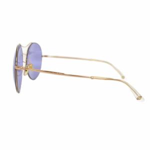 GUCCI サングラス ラウンド アイウェア 5816 140 青 ブルー ベージュ GG4252S AA