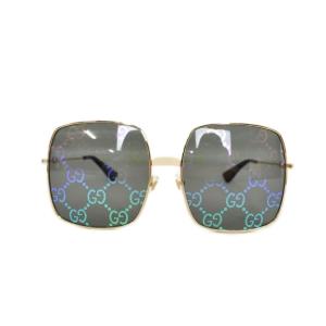 GUCCI サングラス スクエアフレーム 6017-140 ブラック GG0414S