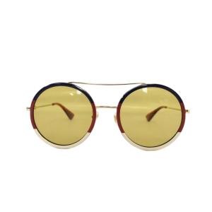 GUCCI サングラス ラウンド 5622-140 ブラウン GG0061S