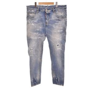 19SS デニムパンツ ダメージ加工 52 ブルー S71LB0626