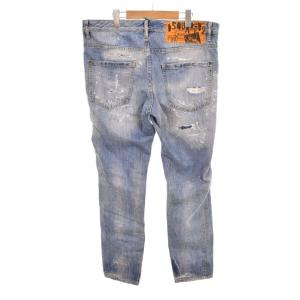 DSQUARED2 19SS デニムパンツ ダメージ加工 52 ブルー S71LB0626