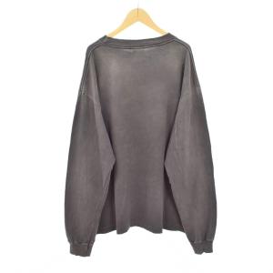 SAINTMICHAEL LS TEE SAINT Tシャツ ダメージ加工 L グレー SM-HR8-0000-032