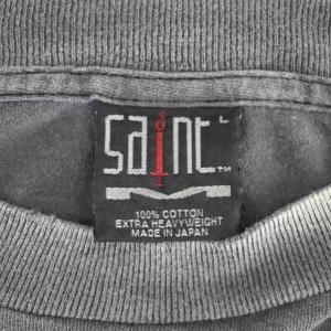 SAINTMICHAEL LS TEE SAINT Tシャツ ダメージ加工 L グレー SM-HR8-0000-032