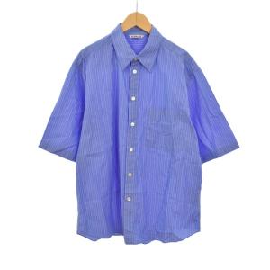 25SS SUVIN HIGH COUNTCLOTH STRIPE HALFSLEEVEDSHIRT