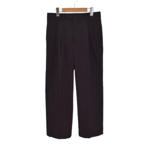 25AW LIGHT WOOL MAX GABARDINE TWO-TUCK SLACKS 