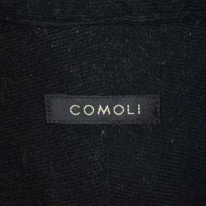 COMOLI 24AW コーデュロイ コモリシャツ 1 ブラック A03-02004