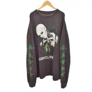 24AW GS LS TEE GITS BLACK 攻殻機動隊 Tシャツ ダメージ加工
