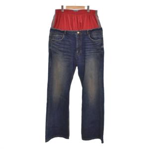 24SS レイヤード デニムパンツ XL ブルー 814224