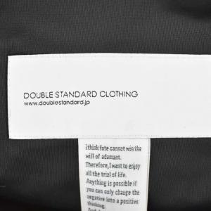 DOUBLE STANDARD CLOTHING フリンジジャケット チェック F 黒 ブラック 白 ホワイト 0204-370-213
