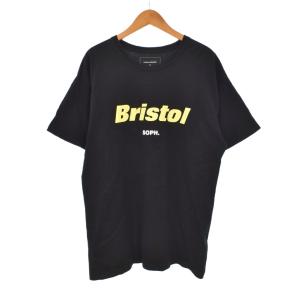 Tシャツ 半袖 ロゴ プリント M 黒 ブラック FCRB-170047