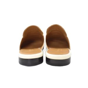 GUCCI プリンスタウン ミュール レザー 36 ホワイト 423513
