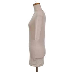BRUNELLO CUCINELLI Ｔシャツ 半袖 無地 ビジュー ラインストーン クルーネック プルオーバー M 白 ホワイト 16111MOT18B0160