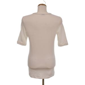 BRUNELLO CUCINELLI Ｔシャツ 半袖 無地 ビジュー ラインストーン クルーネック プルオーバー M 白 ホワイト 16111MOT18B0160