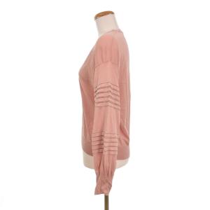 BRUNELLO CUCINELLI Tシャツ カットソー 長袖 Vネック XXS ピンク