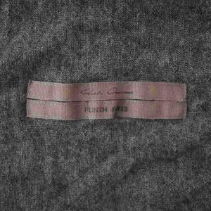 Rick Owens 13FW PLINTH セーター ニット ノースリーブ クルーネック 長袖 無地 灰色 グレー