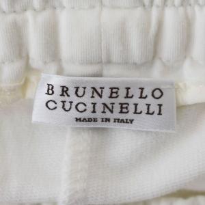 BRUNELLO CUCINELLI スウェットパンツ ラインストーン XS ホワイト
