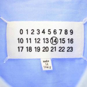 Maison Margiela 14 21AW オーバーサイズ オックスフォードシャツ 38 ライトブルー S50DL0473