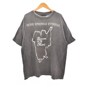 25SS HOPE SPRING Tシャツ ダメージ加工 S グレー SM-HR8-0000-006