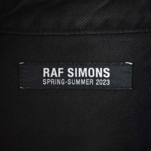 RAF SIMONS 23SS OVERSIZED SHORT SLEEVED DENIM SHIRT