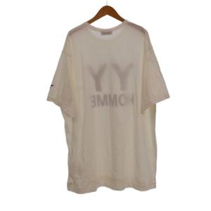 Yohji Yamamoto POUR HOMME 24SS YYHプリント SHORT SLEEVE Tシャツ 半袖 ロゴプリント クルーネック 3 白