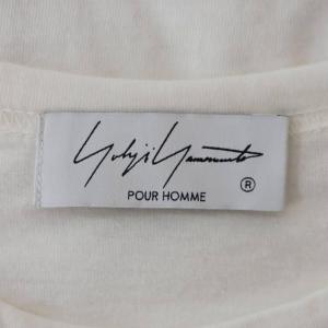 Yohji Yamamoto POUR HOMME 24SS YYHプリント SHORT SLEEVE Tシャツ 半袖 ロゴプリント クルーネック 3 白