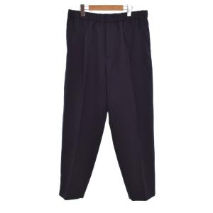 Elasticated Wool Trousers 50 ネイビー