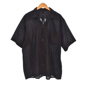 25SS KHADI オープンカラーシャツ 1 ブラック B01-02012