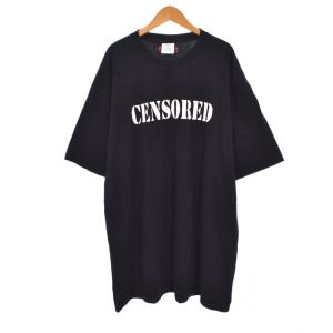 CENSORED Tシャツ プリント L ブラック UAH21TR562