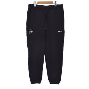 23SS EMBLEM SWEAT PANTS スウェットパンツ ロゴパッチ 裾リブ テーパード M 黒