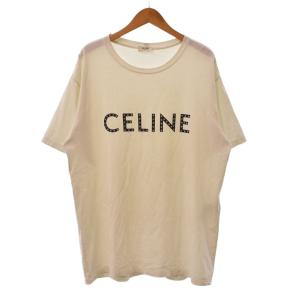 ラインストーン ロゴ スタープリント ルーズTシャツ M ホワイト ブラック