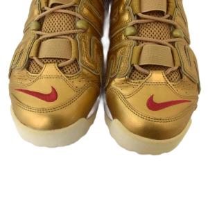 NIKE ×Supreme Air More Uptempo Metallic Gold スニーカー