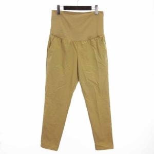 良品 マタニティ ロング パンツ 産前 産後 ストレッチ NBM32203 ケルプタン M ボトムス