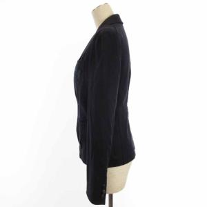 RALPH LAUREN テーラード ジャケット ブレザー 背抜き 刺繍 コットン 紺 ネイビー 4 アウター GY31