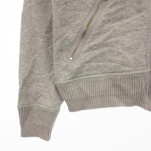 HUNTING WORLD スウェット パーカー 長袖 フルジップ ロゴ イタリア製 コットン混 グレー 48 トップス GY31