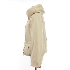 TO BE CHIC ビジュー グログラン ダウン ジャケット ライトベージュ 40 アウター ECS